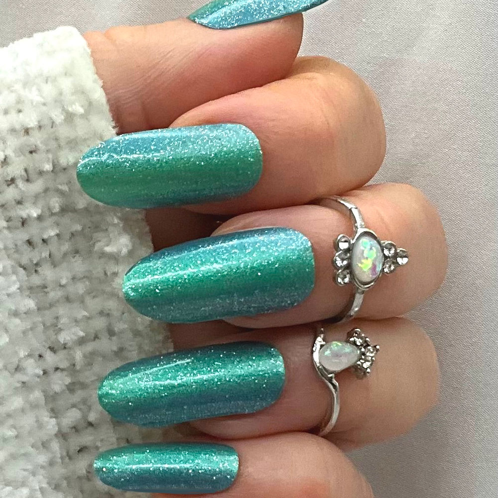 Contour Glittering Green