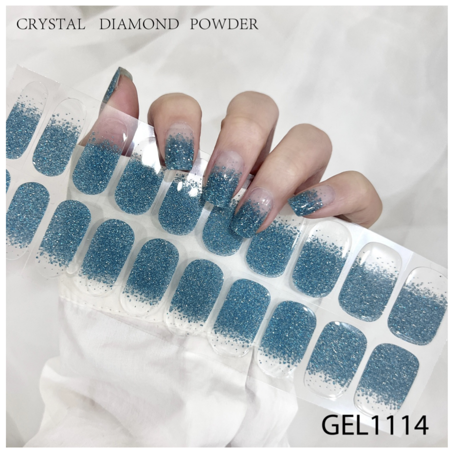 20 Ct Kikilee Gel-Like Wraps - NEW Glitter and Chrome - No Lamp Required! (No top coat needed!)