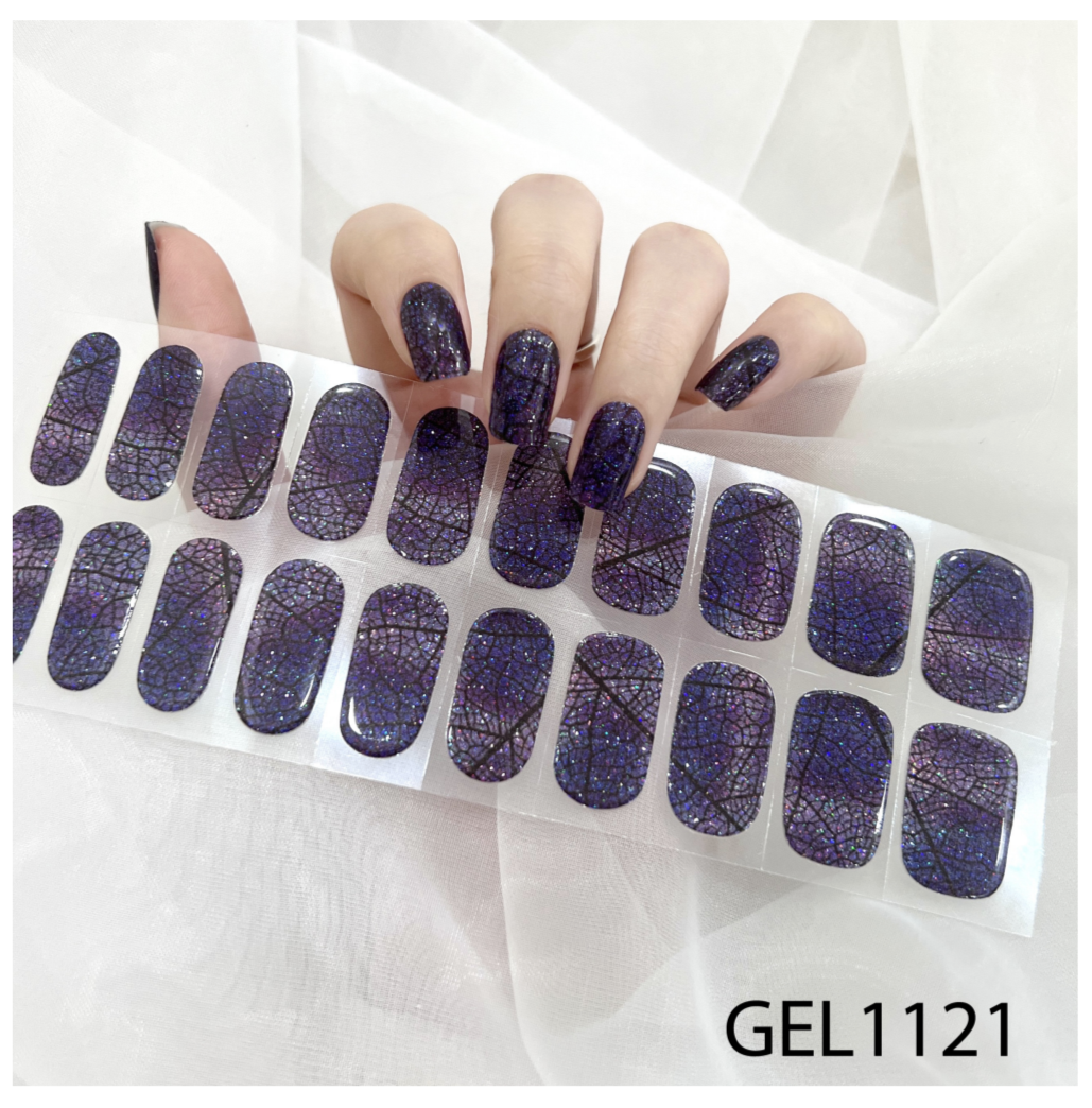 20 Ct Kikilee Gel-Like Wraps - NEW Glitter and Chrome - No Lamp Required! (No top coat needed!)