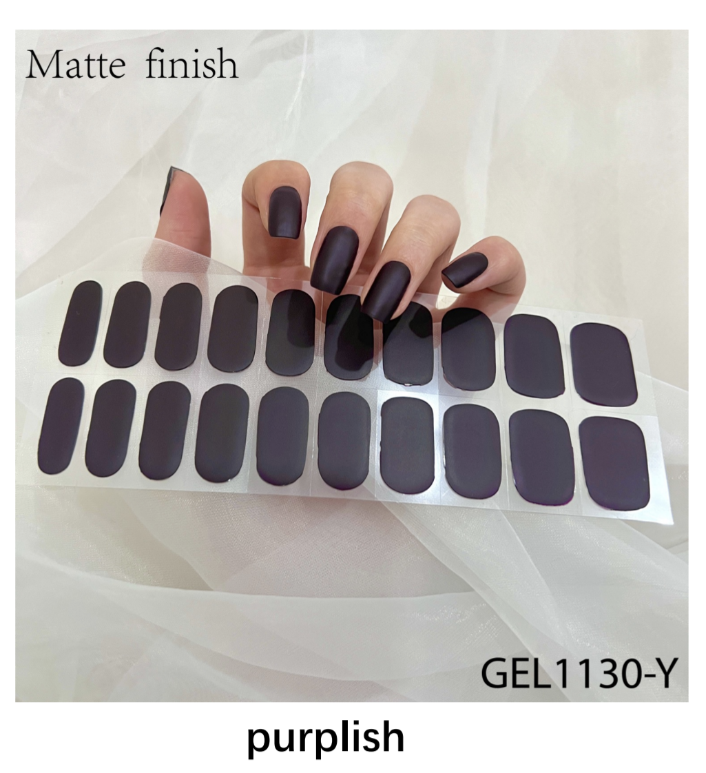 20 Ct Kikilee Gel-Like Wraps - NEW Matte - No Lamp Required! (No top coat needed!)