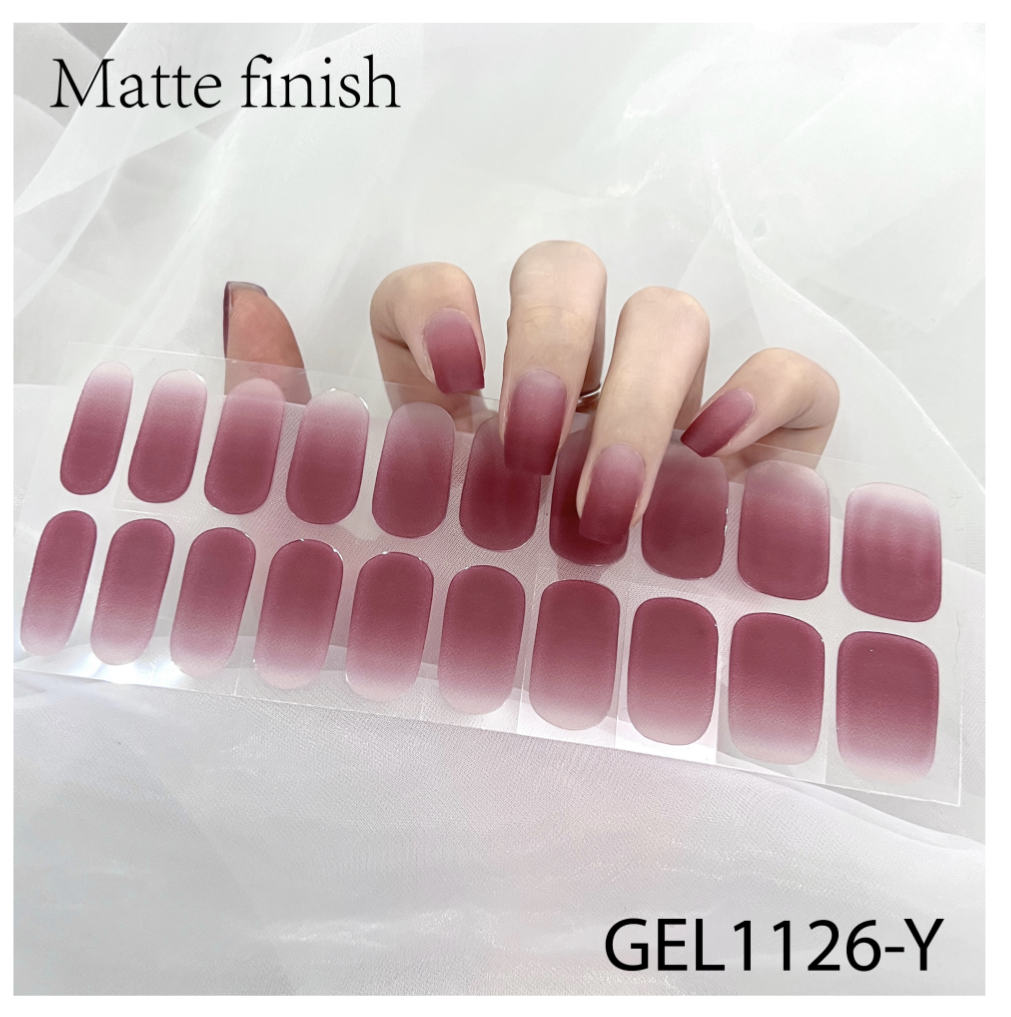 20 Ct Kikilee Gel-Like Wraps - NEW Matte - No Lamp Required! (No top coat needed!)