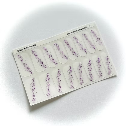 Glitter Rain Purple