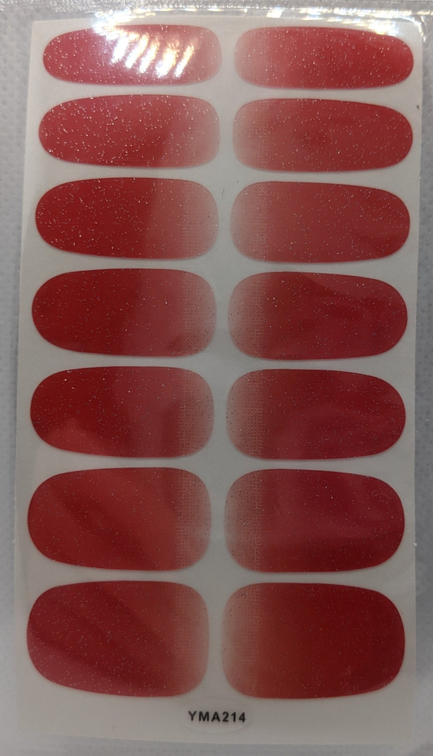 Bright Red Ombre Glitter Sprinkle