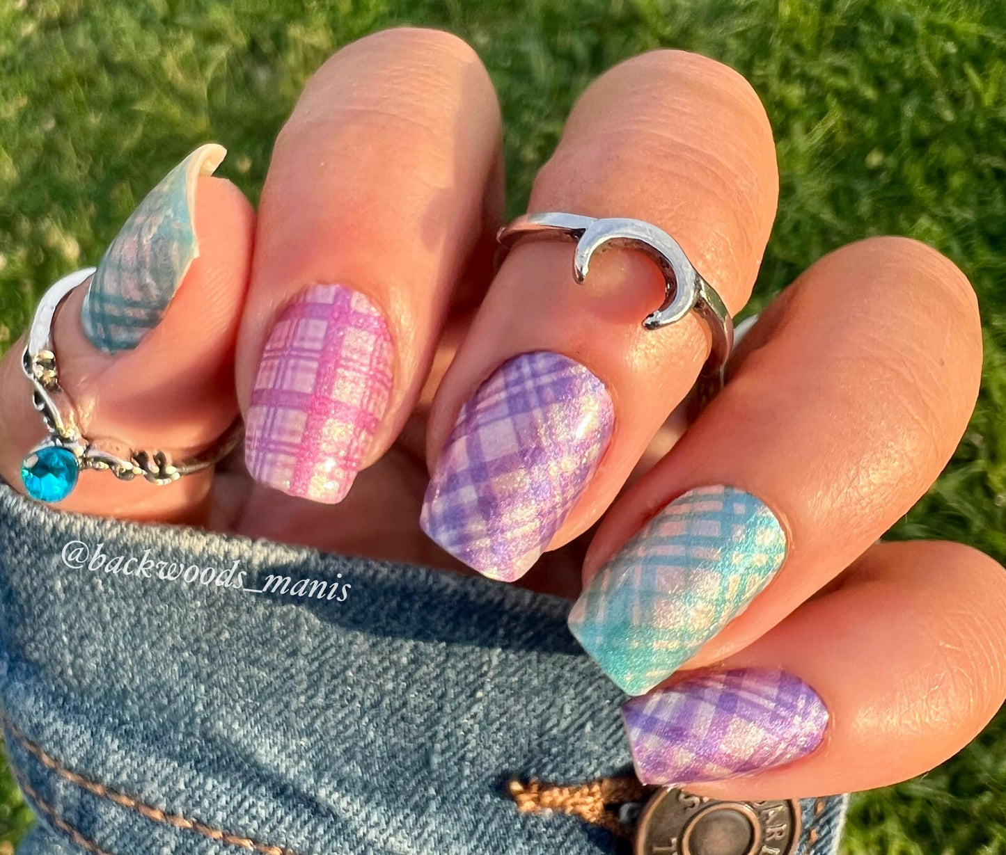 Bright Plaid Trio