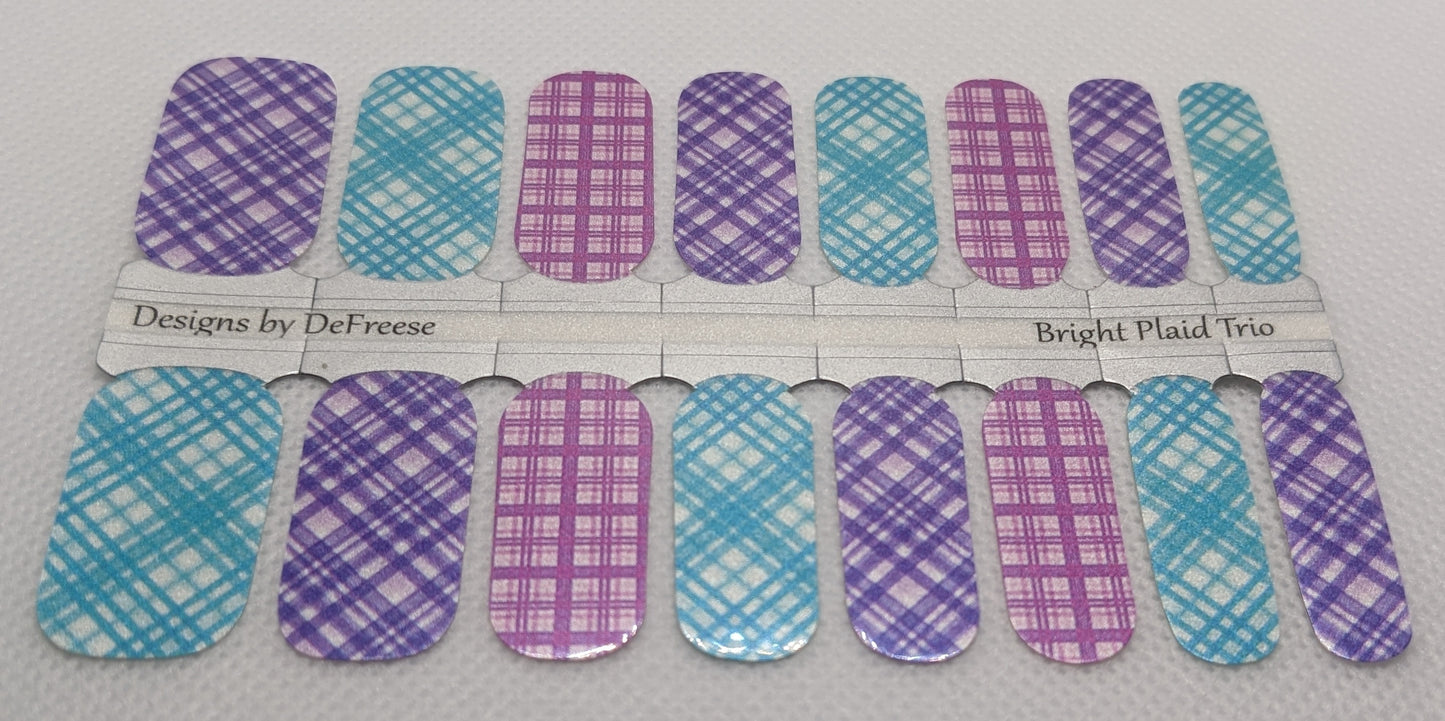 Bright Plaid Trio