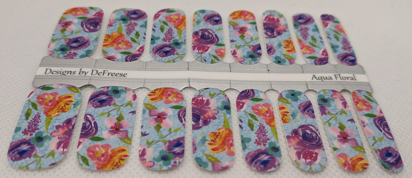 Aqua Floral