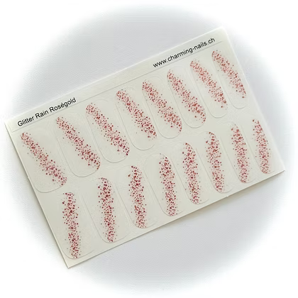 Glitter Rain - Rose Gold