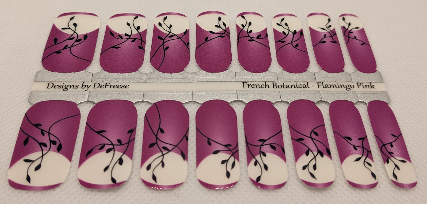 French Botanical-Flamingo Pink