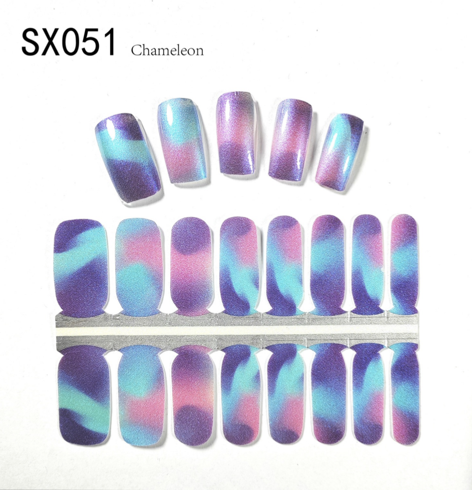 16 Count Kikilee Stock Wraps - Chameleon (Not all top coats cooperate)