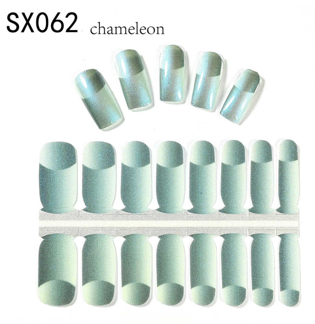 16 Count Kikilee Stock Wraps - Chameleon (Not all top coats cooperate)