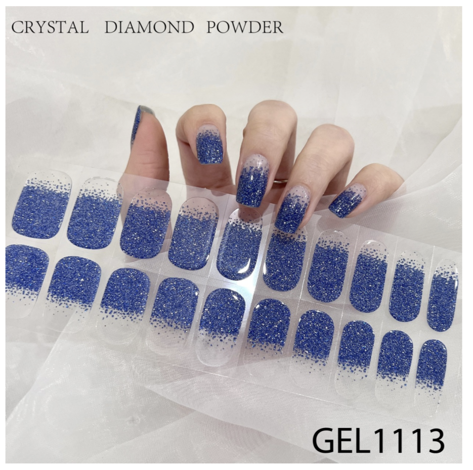 20 Ct Kikilee Gel-Like Wraps - NEW Glitter and Chrome - No Lamp Required! (No top coat needed!)