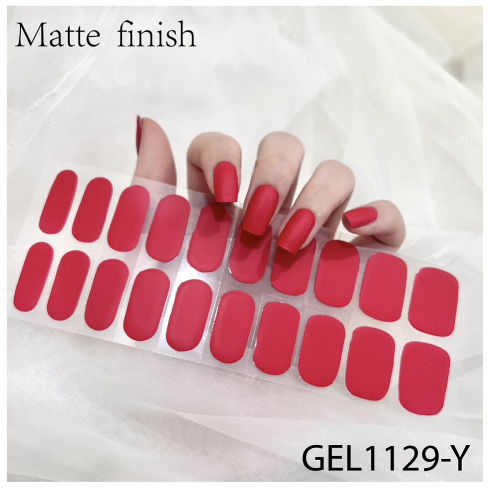 20 Ct Kikilee Gel-Like Wraps - NEW Matte - No Lamp Required! (No top coat needed!)