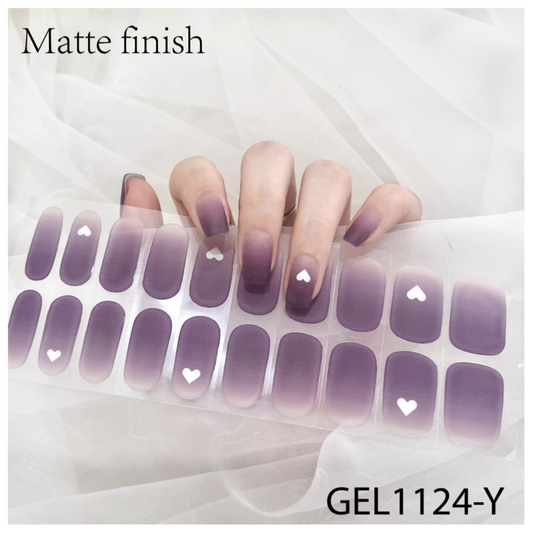 20 Ct Kikilee Gel-Like Wraps - NEW Matte - No Lamp Required! (No top coat needed!)