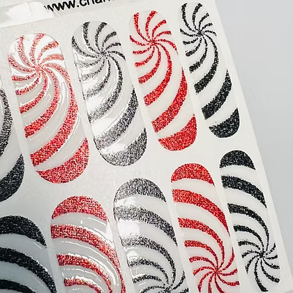 Black and Red Swirls