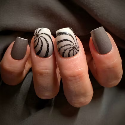 Black and Red Swirls