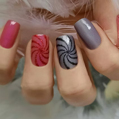 Black and Red Swirls
