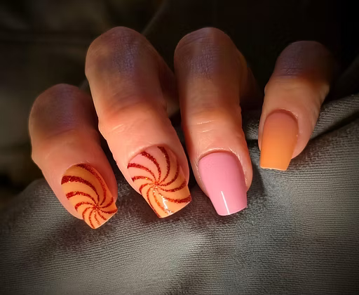 Black and Red Swirls