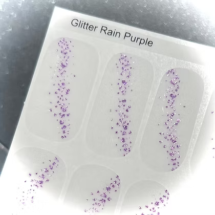 Glitter Rain Purple