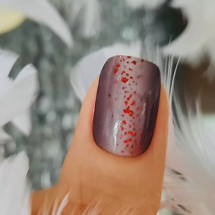 Glitter Rain Red