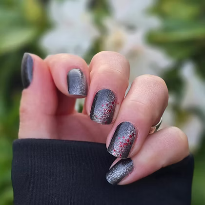 Glitter Rain Red