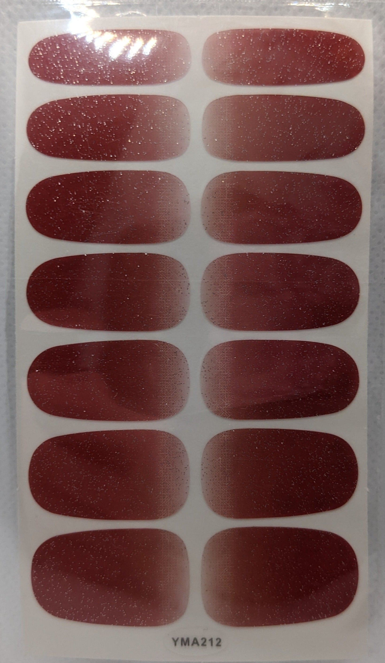 Brick Red Ombre Glitter Sprinkle