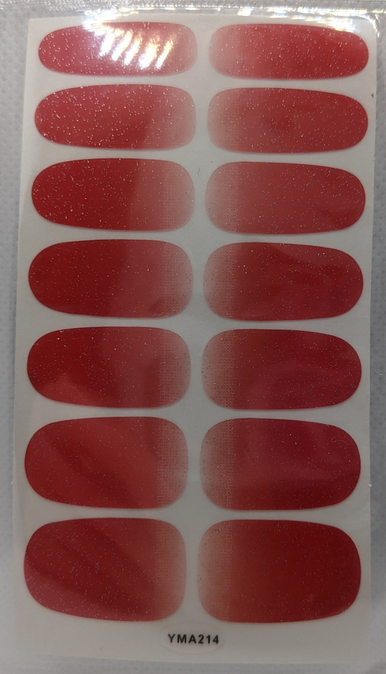 Bright Red Ombre Glitter Sprinkle