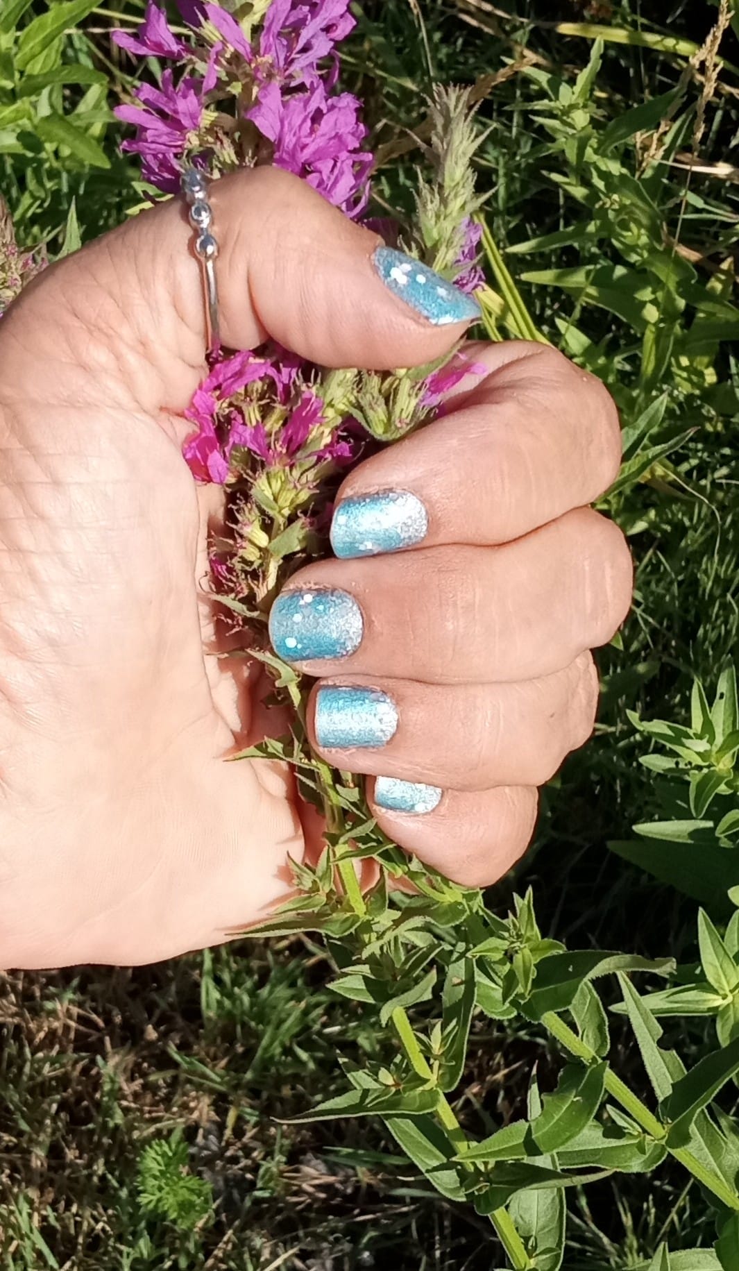 Blue Ombre Grunge