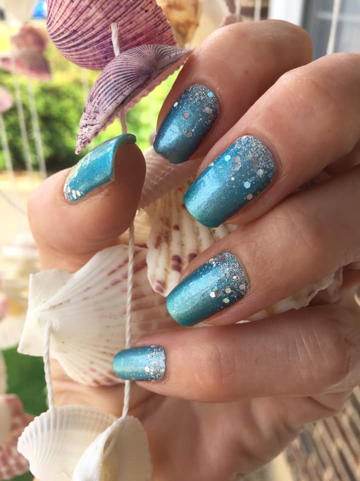 Blue Ombre Grunge