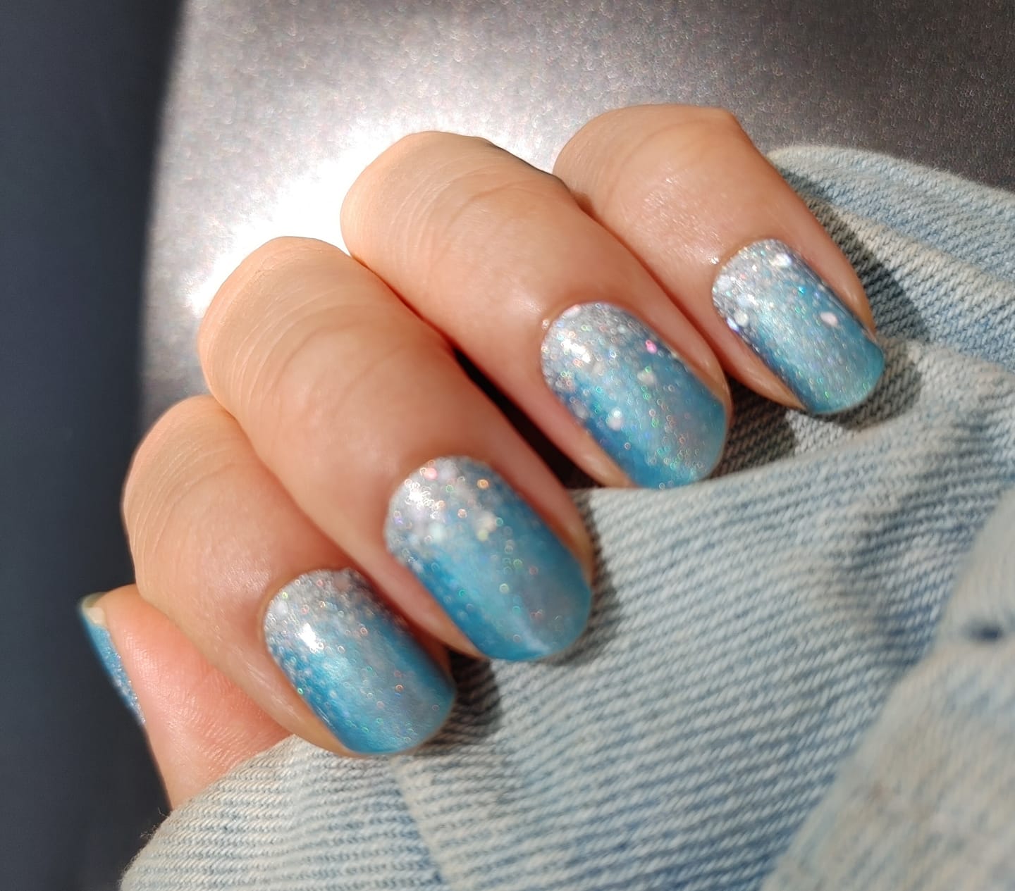 Blue Ombre Grunge