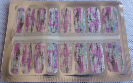 Purple, Turquoise, Black and White Pearl Finish