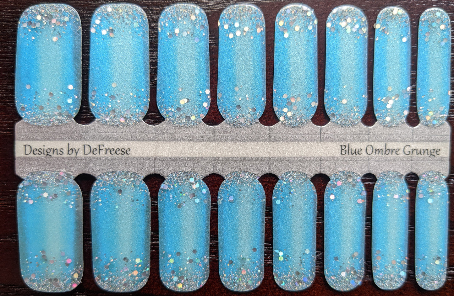 Blue Ombre Grunge