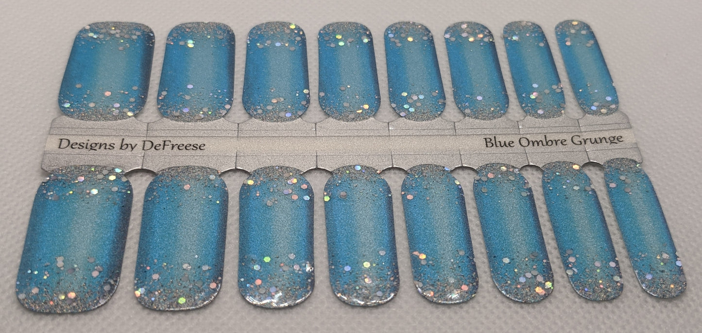 Blue Ombre Grunge