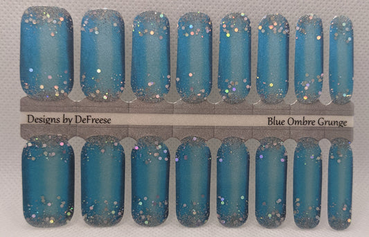 Blue Ombre Grunge