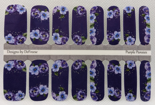 Purple Pansies
